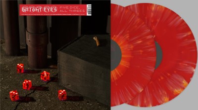 Bright Eyes - Five Dice, All Threes (Red/Orange)
