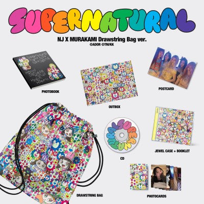 NewJeans - NewJeans 'Supernatural' NJ X MURAKAMI [Drawstring Bag ver.]