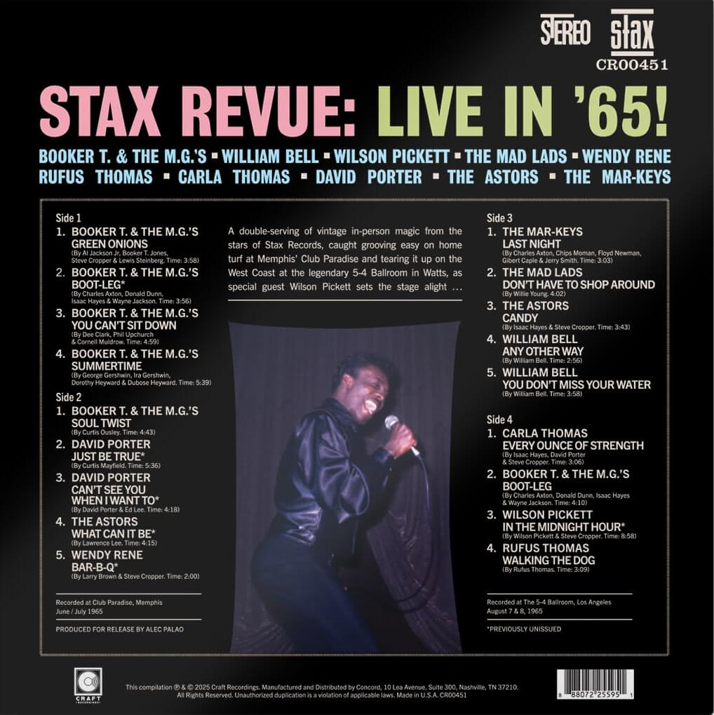 Various - Stax Revue: Live In '65!