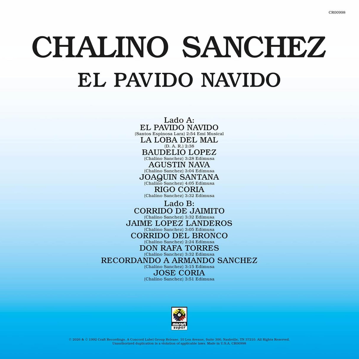 Sanchez, Chalino - El Pavido Navido