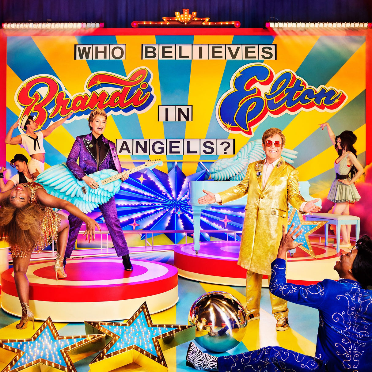 John, Elton & Brandi Carlile - Who Believes In Angels? Tri-Color