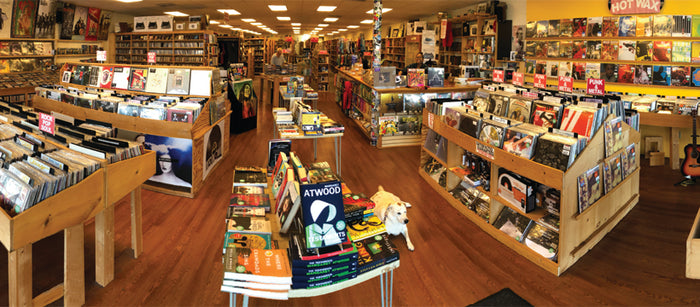 Wide shot of AFK Books & Records' Interior
